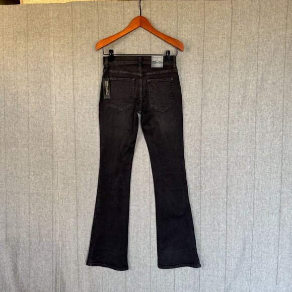Banana Republic Factory Black Vintage Stretch Denim Low Rise Bootcut Jeans  28 T - Picture 5 of 14